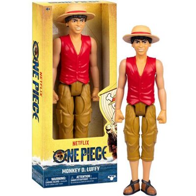 Figurine - ONE PIECE - Luffy - 30 cm - Articulée - Netflix Jaune - Publicité Figurine - ONE PIECE - Luffy - 30 cm - Articulée - Netflix Jaune - Publicité
