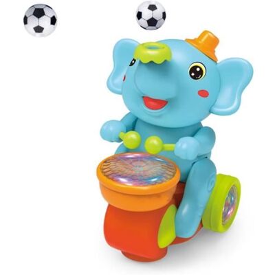Elephant Football Toy Musical Walking Elephant Drummer ToyChildrens Drum Elephant Floating Ball Toy with LED Lights Sounds(Blue) Bleu - Publicité Elephant Football Toy Musical Walking Elephant Drummer ToyChildrens Drum Elephant Floating Ball Toy with LED Lights Sounds(Blue) Bleu - Publicité