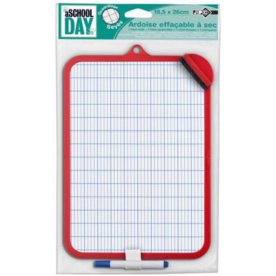 Ardoise blanche - Seyes - 185x26cm - Feutre inclus - Brosse incluse - Mixte enfant Rouge - Publicité Ardoise blanche - Seyes - 185x26cm - Feutre inclus - Brosse incluse - Mixte enfant Rouge - Publicité