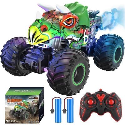 MEGAWISE Monster Truck Télécommandé RC 1:16 – 24 GHz 20 km/h Effet Fumée LED Musique Voiture Tout Terrain Cadeau Enfants 4-8 Ans Vert - Publicité MEGAWISE Monster Truck Télécommandé RC 1:16 – 24 GHz 20 km/h Effet Fumée LED Musique Voiture Tout Terrain Cadeau Enfants 4-8 Ans Vert - Publicité