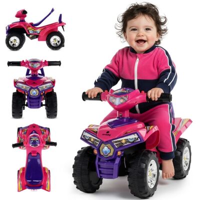 SUN BABY Porteur enfant voiture Quad - 12 à 36 mois - fonctions déclairage - klaxon - compartiment de rangement - Rose Rose - Publicité SUN BABY Porteur enfant voiture Quad - 12 à 36 mois - fonctions déclairage - klaxon - compartiment de rangement - Rose Rose - Publicité