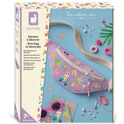 Kit créatif - JANOD - Décore ta sacoche banane - Mauve - Dès 7 ans - Kit complet avec décalcomanies Violet - Publicité Kit créatif - JANOD - Décore ta sacoche banane - Mauve - Dès 7 ans - Kit complet avec décalcomanies Violet - Publicité