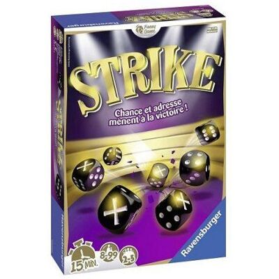 Ravensburger Jeu de des Strike avec piste - 31 des regles simples - Jeu de societe 8-99 ans - Ambiance Chance - Nouveaute - Publicité Ravensburger Jeu de des Strike avec piste - 31 des regles simples - Jeu de societe 8-99 ans - Ambiance Chance - Nouveaute - Publicité