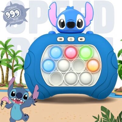 AUREOX Jeu Pop Électronique Stitch Disney - Console Quick Push Bubbles Magique avec Écran Jouet Sensoriel et Ludique Bleu - Publicité AUREOX Jeu Pop Électronique Stitch Disney - Console Quick Push Bubbles Magique avec Écran Jouet Sensoriel et Ludique Bleu - Publicité