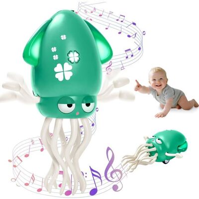 KEEJAA Jouet de musique Poulpe pour enfantsdansant chanterévitement automatiquerechargeableavec LED et musique Vert - Publicité KEEJAA Jouet de musique Poulpe pour enfantsdansant chanterévitement automatiquerechargeableavec LED et musique Vert - Publicité