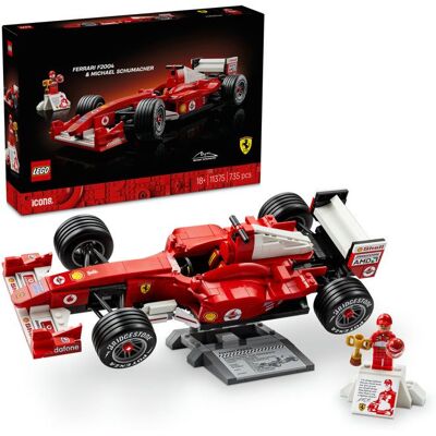 LEGO Icons 11375 Ferrari F2004 et Michael Schumacher - Maquette de Voiture F1 - Set Adulte - Publicité LEGO Icons 11375 Ferrari F2004 et Michael Schumacher - Maquette de Voiture F1 - Set Adulte - Publicité