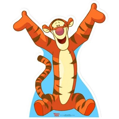 Figurine en carton - DISNEY - Tigrou - Taille réelle - 99 cm - Ultra léger Orange - Publicité Figurine en carton - DISNEY - Tigrou - Taille réelle - 99 cm - Ultra léger Orange - Publicité