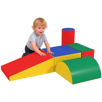 Module motricité bébé - HOMCOM - 5PCS - en mousse EPE - pour enfants dâge préscolaire - multicolore - Publicité Module motricité bébé - HOMCOM - 5PCS - en mousse EPE - pour enfants dâge préscolaire - multicolore - Publicité