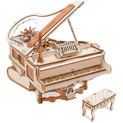 Puzzle 3D en bois Piano magique - ROBOTIME pour adultes Puzzles mécaniques 3D Instrument de musique Boîte - Publicité Puzzle 3D en bois Piano magique - ROBOTIME pour adultes Puzzles mécaniques 3D Instrument de musique Boîte - Publicité