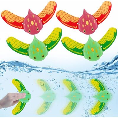 4Pcs Jouet Planeur sous-Marin Jouet de Plongée Poisson Diable Jouets Actionné par leau Jeux Piscine Interagir avec Les Chiens - Publicité 4Pcs Jouet Planeur sous-Marin Jouet de Plongée Poisson Diable Jouets Actionné par leau Jeux Piscine Interagir avec Les Chiens - Publicité