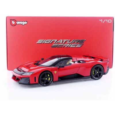 Véhicule miniature de collection - BBURAGO - Ferrari F80 (2024) - 1/18 - Rosso Corsa - Signature Series - Publicité Véhicule miniature de collection - BBURAGO - Ferrari F80 (2024) - 1/18 - Rosso Corsa - Signature Series - Publicité