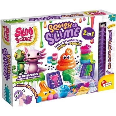 LISCIANI GIOCHI Squish et slime - Kit Scientifique - SLUMI SCIENCE - Composants Variés Recettes Illustrées - Publicité LISCIANI GIOCHI Squish et slime - Kit Scientifique - SLUMI SCIENCE - Composants Variés Recettes Illustrées - Publicité
