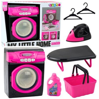 Machine à laver interactive pour enfants - LEAN Toys - Effets lumineux et sonores - Tambour mobile - 3 modes Rose - Publicité Machine à laver interactive pour enfants - LEAN Toys - Effets lumineux et sonores - Tambour mobile - 3 modes Rose - Publicité