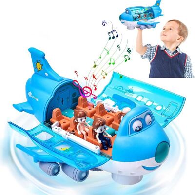 Jouet Avion pour Enfants Avion jouet pour enfants avec lumières et sons rotation à 360° cadeau pour garçons et filles (bleu) Bleu - Publicité Jouet Avion pour Enfants Avion jouet pour enfants avec lumières et sons rotation à 360° cadeau pour garçons et filles (bleu) Bleu - Publicité
