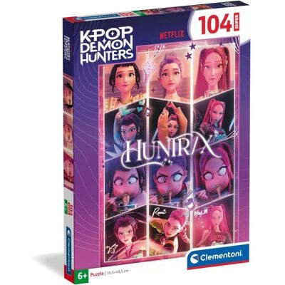 Clementoni - K-Pop Demon Hunters - Puzzles 104 Pièces Super - Puzzle enfant - Dès 6 ans - Huntrix -Rumi Mira et Zoey - Netflix - Publicité Clementoni - K-Pop Demon Hunters - Puzzles 104 Pièces Super - Puzzle enfant - Dès 6 ans - Huntrix -Rumi Mira et Zoey - Netflix - Publicité