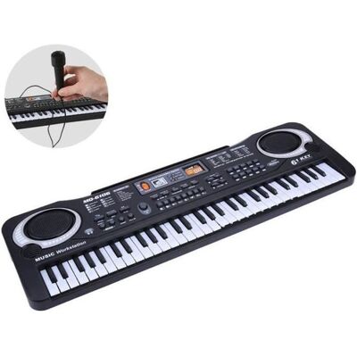 Clavier Électronique Piano Jouet Musical pour Enfants - Noir - 61 Touches - Convient pour lâge> 3 ans Noir - Publicité Clavier Électronique Piano Jouet Musical pour Enfants - Noir - 61 Touches - Convient pour lâge> 3 ans Noir - Publicité