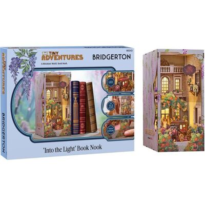 Book Nook - Kit DIY à construire Maquette 3D Serre Livre - REVELL - Tiny Adventures - Bridgerton - Dans la lumière - LED - Publicité Book Nook - Kit DIY à construire Maquette 3D Serre Livre - REVELL - Tiny Adventures - Bridgerton - Dans la lumière - LED - Publicité