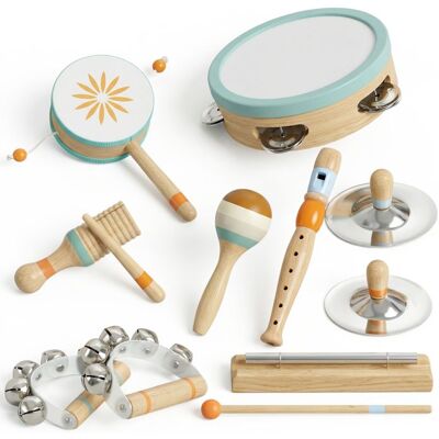 Instruments de musique pour enfants - AIYAPLAY - set percussions éducatif - tambourin et maracas - bois - 3 ans et plus - Publicité Instruments de musique pour enfants - AIYAPLAY - set percussions éducatif - tambourin et maracas - bois - 3 ans et plus - Publicité