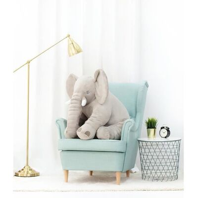 MIŚ GUSTAW DEAR BEAR Ours en Peluche géante XXL éléphant 85cm gris Gris - Publicité MIŚ GUSTAW DEAR BEAR Ours en Peluche géante XXL éléphant 85cm gris Gris - Publicité