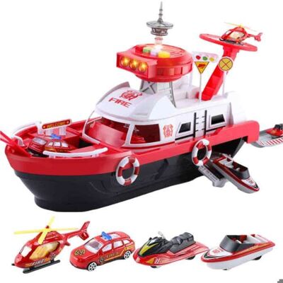 Bateau jouet - OKUMGGYJ - Modèle réduit - 1 bateau - 3 voitures - 1 avion Rouge - Publicité Bateau jouet - OKUMGGYJ - Modèle réduit - 1 bateau - 3 voitures - 1 avion Rouge - Publicité