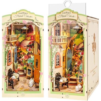 Puzzle 3D - Kit Book Nook ROBOTIME avec LED (Floral Corner) serre-livres à monter soi-même pour décorer une bibliothèque - Publicité Puzzle 3D - Kit Book Nook ROBOTIME avec LED (Floral Corner) serre-livres à monter soi-même pour décorer une bibliothèque - Publicité