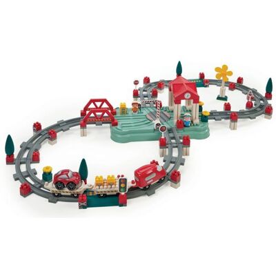 Baril circuit train - ECOIFFIER - 140 pcs - Dès 18 mois - Publicité Baril circuit train - ECOIFFIER - 140 pcs - Dès 18 mois - Publicité