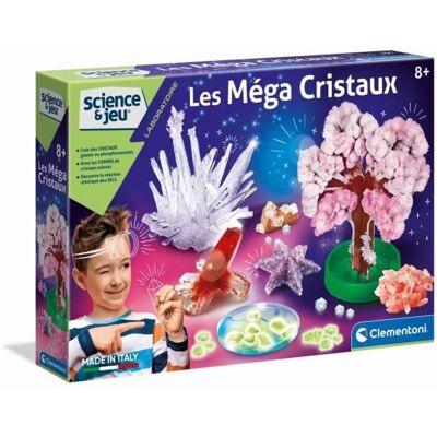 Les méga cristaux - Clementoni - Science & Jeu - Jeux Scientifiques Bleu - Publicité Les méga cristaux - Clementoni - Science & Jeu - Jeux Scientifiques Bleu - Publicité