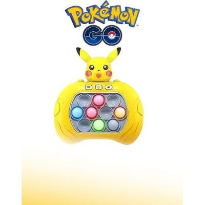 HAPPYJEM Jeu Pop Électronique Pikachu Pokémon - Console Quick Push Bubbles Magique avec Écran Jouet Sensoriel et Ludique Jaune - Publicité HAPPYJEM Jeu Pop Électronique Pikachu Pokémon - Console Quick Push Bubbles Magique avec Écran Jouet Sensoriel et Ludique Jaune - Publicité