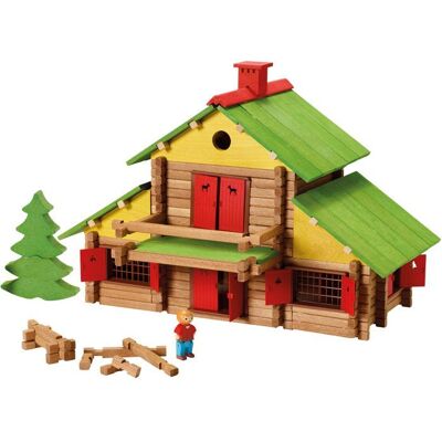 JEUJURA - Construction en bois - Mon chalet en bois - Maxi coffret - 330 pièces - Dès 5 ans - Publicité JEUJURA - Construction en bois - Mon chalet en bois - Maxi coffret - 330 pièces - Dès 5 ans - Publicité