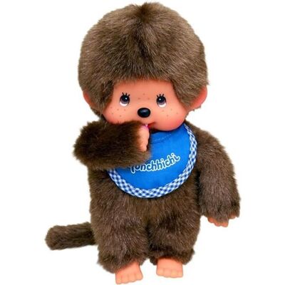 Bandai MONCHHICHI Garçon Bavoir Bleu 20 cm Bleu - Publicité Bandai MONCHHICHI Garçon Bavoir Bleu 20 cm Bleu - Publicité
