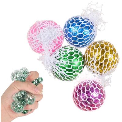 5 Pièces Balle Anti-Stress Balle Anti-Stress Enfant Filet Balle de Décompression Balle de Slime Squeeze Ball Squishy Mesh Ball - Publicité 5 Pièces Balle Anti-Stress Balle Anti-Stress Enfant Filet Balle de Décompression Balle de Slime Squeeze Ball Squishy Mesh Ball - Publicité