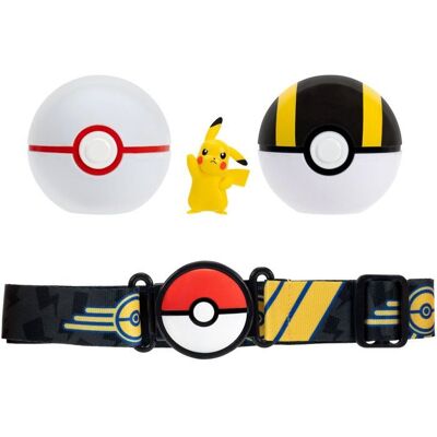 Ceinture Poké Ball - POKEMON - ClipN Go Pikachu - 2 Poké Balls - figurine incluse - Publicité Ceinture Poké Ball - POKEMON - ClipN Go Pikachu - 2 Poké Balls - figurine incluse - Publicité