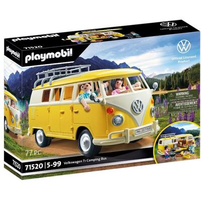 PLAYMOBIL 71520 Volkswagen T1 Combi jaune Classic Car Voiture de collection 77 pièces dès 14 ans Bleu - Publicité PLAYMOBIL 71520 Volkswagen T1 Combi jaune Classic Car Voiture de collection 77 pièces dès 14 ans Bleu - Publicité