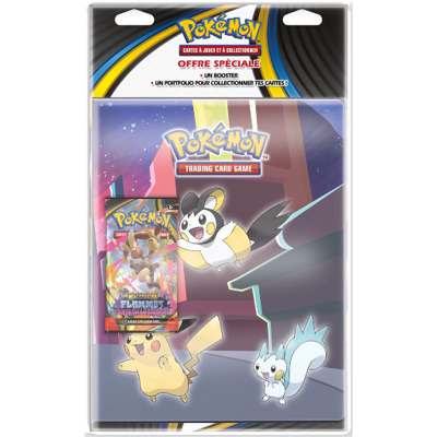 Pokemon Pokémon EV12 : pack Portfolio+Booster - Publicité Pokemon Pokémon EV12 : pack Portfolio+Booster - Publicité