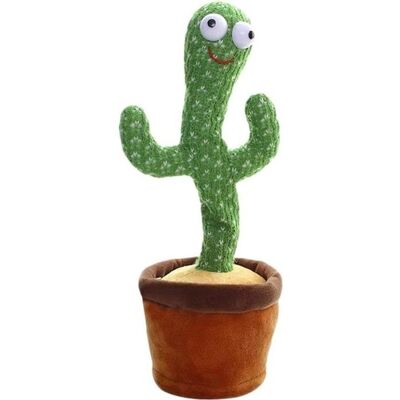 Jouet Robot Interactif - Cactus en Peluche Tricotée - Musique - Danse - Pour Enfant 2 ans+ Vert - Publicité Jouet Robot Interactif - Cactus en Peluche Tricotée - Musique - Danse - Pour Enfant 2 ans+ Vert - Publicité