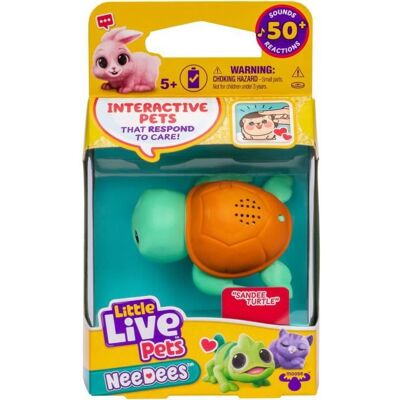 Lil Needees - MOOSE TOYS - LITTLE LIVE PETS - Animaux interactifs de poche avec sons et réactions - Modèle de peluche aléatoire - Publicité Lil Needees - MOOSE TOYS - LITTLE LIVE PETS - Animaux interactifs de poche avec sons et réactions - Modèle de peluche aléatoire - Publicité