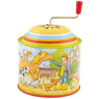 Boîte à musique - Goki - Ferme - Mélodie Dans la ferme de Mathurin - Jaune - 78 x 78 x 105 cm Jaune - Publicité Boîte à musique - Goki - Ferme - Mélodie Dans la ferme de Mathurin - Jaune - 78 x 78 x 105 cm Jaune - Publicité