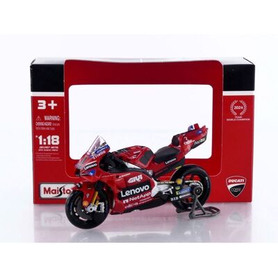 Véhicule miniature de collection - MAISTO - Ducati Desmosedici MotoGP 2024 36398/1 - Échelle 1/18 - Bleu/Noir - 14+ - Publicité Véhicule miniature de collection - MAISTO - Ducati Desmosedici MotoGP 2024 36398/1 - Échelle 1/18 - Bleu/Noir - 14+ - Publicité