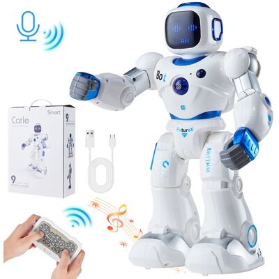 Robot Jouet Programmable-VEVOR-Télécommande Tactile Voix APP-Chante Danse Fait des Exercices Enregistre des Sons-Âge 3+ - Publicité Robot Jouet Programmable-VEVOR-Télécommande Tactile Voix APP-Chante Danse Fait des Exercices Enregistre des Sons-Âge 3+ - Publicité