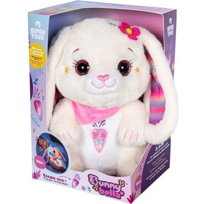 Peluche lapin - Bunny Bella - GIPSY TOYS - Sons & lumières - 26 cm Blanc - Publicité Peluche lapin - Bunny Bella - GIPSY TOYS - Sons & lumières - 26 cm Blanc - Publicité