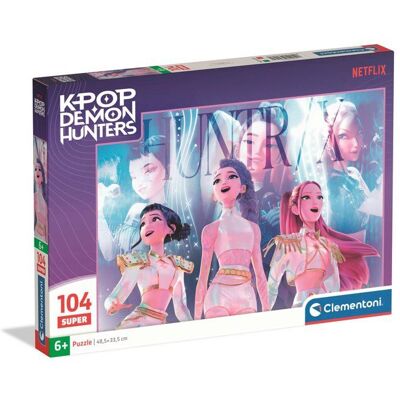 Clementoni - K-Pop Demon Hunters - Puzzles 104 Pièces Super - Puzzle enfant - Dès 6 ans - Rumi Mira et Zoey - 48.5 x 33.3 - Publicité Clementoni - K-Pop Demon Hunters - Puzzles 104 Pièces Super - Puzzle enfant - Dès 6 ans - Rumi Mira et Zoey - 48.5 x 33.3 - Publicité