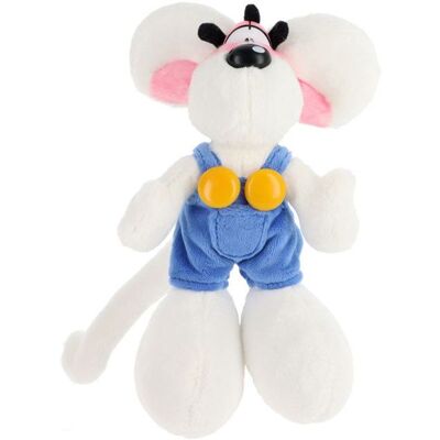 Peluche - Diddl collector 20 cm - 100% polyester recyclé - Rembourrage fibres recyclées - Édition limitée officielle Blanc - Publicité Peluche - Diddl collector 20 cm - 100% polyester recyclé - Rembourrage fibres recyclées - Édition limitée officielle Blanc - Publicité