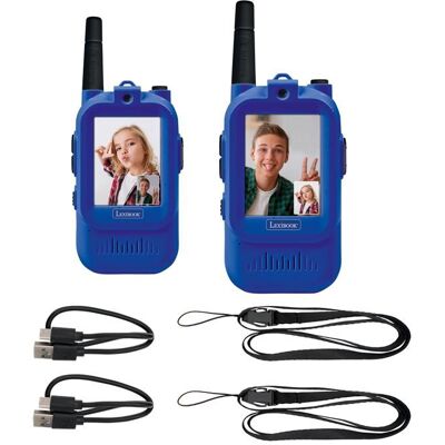 Lexibook Talkie Walkie rechargeable avec appel vidéos Bleu - Publicité Lexibook Talkie Walkie rechargeable avec appel vidéos Bleu - Publicité