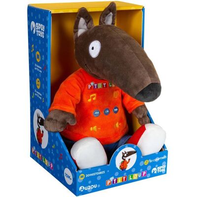 Peluche P’tit Loup GIPSY TOYS - interactive 26 cm - 20 histoires et 20 comptines - Publicité Peluche P’tit Loup GIPSY TOYS - interactive 26 cm - 20 histoires et 20 comptines - Publicité