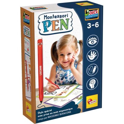 MONTESSORI PEN Stylo Ergonomique + Fiches - Jeu Éducatif - LISCIANIGIOCHI - Premiers Mots & Bonne Prise en Main - Dès 3 ans - Publicité MONTESSORI PEN Stylo Ergonomique + Fiches - Jeu Éducatif - LISCIANIGIOCHI - Premiers Mots & Bonne Prise en Main - Dès 3 ans - Publicité