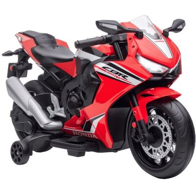 Moto électrique enfants - HOMCOM - sous licence HONDA 6 V 3 Km/h - musique & lumière - PP et métal - 90 x 44 x 52 cm - Rouge Rouge - Publicité Moto électrique enfants - HOMCOM - sous licence HONDA 6 V 3 Km/h - musique & lumière - PP et métal - 90 x 44 x 52 cm - Rouge Rouge - Publicité