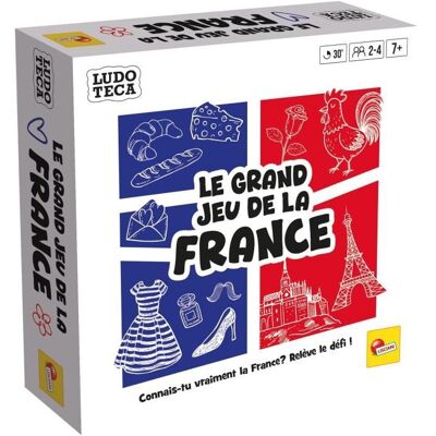 LISCIANIGIOCHI Le Grand Jeu de la France - LUDOTECA - Jeu de plateau - Dès 6 ans - Publicité LISCIANIGIOCHI Le Grand Jeu de la France - LUDOTECA - Jeu de plateau - Dès 6 ans - Publicité