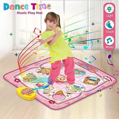 KAKOO Tapis de Danse Musicale Jouet Tapis de Danse 5 Modes de Jeu Tapis Musical pour Enfants Jeu Tactile Défi pour Filles de 3-12 Ans Rose - Publicité KAKOO Tapis de Danse Musicale Jouet Tapis de Danse 5 Modes de Jeu Tapis Musical pour Enfants Jeu Tactile Défi pour Filles de 3-12 Ans Rose - Publicité