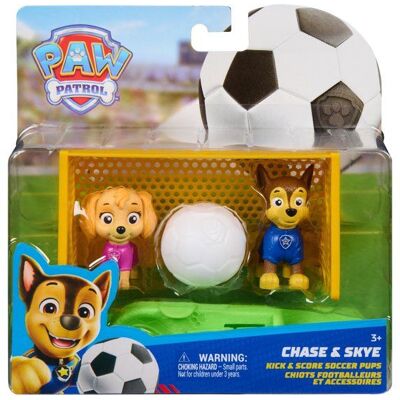 Pack Chase et Stella Football La Pat Patrouille - 2 Figurines + Cage de But - SPIN MASTER - A partir de 3 ans - Publicité Pack Chase et Stella Football La Pat Patrouille - 2 Figurines + Cage de But - SPIN MASTER - A partir de 3 ans - Publicité