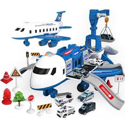 Avion Jouet Camion De Police Enfant Garage Voiture Enfants Camion Jouet Transport Voiture Cars Avion avec Son Et Lumière YYV - Publicité Avion Jouet Camion De Police Enfant Garage Voiture Enfants Camion Jouet Transport Voiture Cars Avion avec Son Et Lumière YYV - Publicité